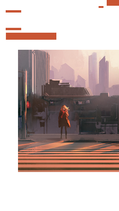 文艺小清新简约独自旅行手机海报背景