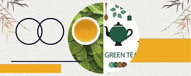 茶道中国风优惠券背景