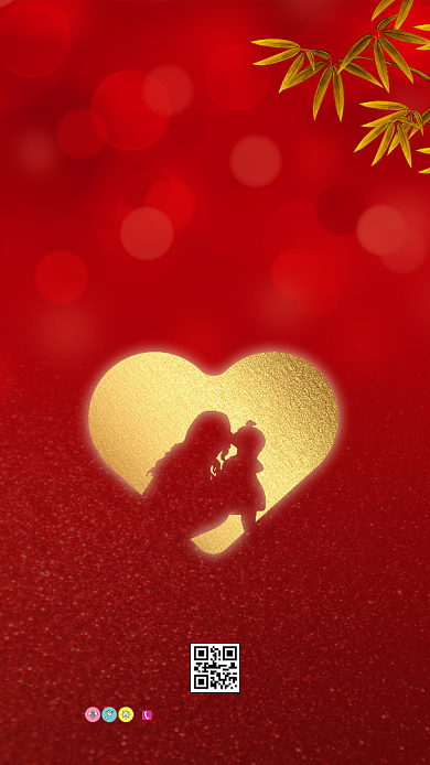 红色母情节有你更好宣传海报背景