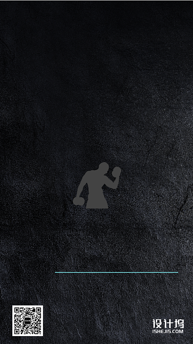 健身会员招募黑色渐变手机海报背景