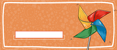 卡通简约六一儿童节风车宣传海报微信公众号素材图片背景