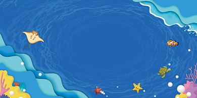 保护海洋公益展板背景