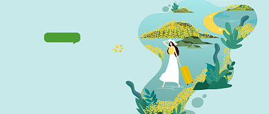 旅行踏春出游微信公众号素材图片背景