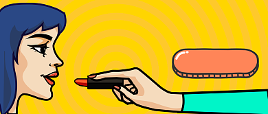 波普风美容化妆教程公众号首图背景