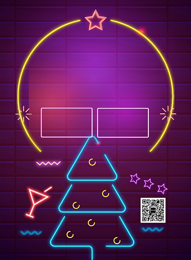 时尚圣诞节印刷海报背景