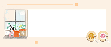 清新淡雅文艺手绘卡通饮料促销广告微信公众号素材图片背景