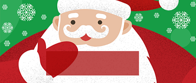 圣诞快乐圣诞老人公众号首图背景