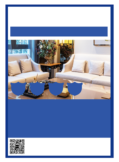 潮流时尚房屋租赁印刷海报背景