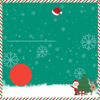 简约风格圣诞节扫地机器人促销主图图标背景