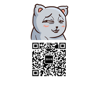 白色 二维码  卡通 简约背景