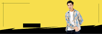 双十一男装新款淘宝banner背景