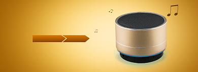 黄色渐变电饭煲促销banner背景