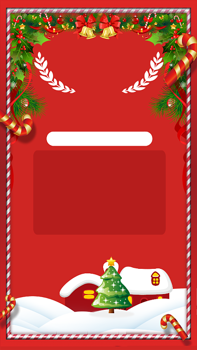 红色卡通圣诞狂欢节服饰美妆促销海报背景