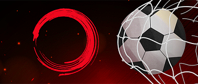 黄黑运动健身足球社区足球联赛报名首图背景