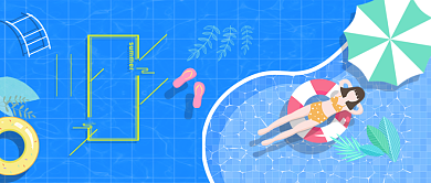 夏至简约创意公众号首图背景