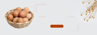 简约鸡蛋美食促销banner背景
