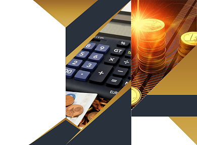 商务大气简约银行金融三折页模板背景