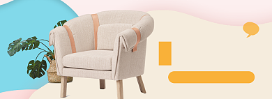 北欧风格沙发家具简约风海报背景