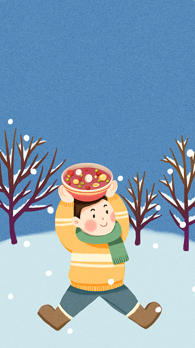 腊八节风俗海报背景