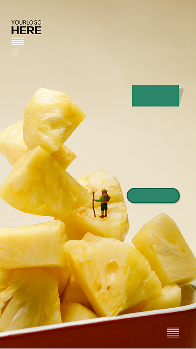 水果店生鲜促销海报背景