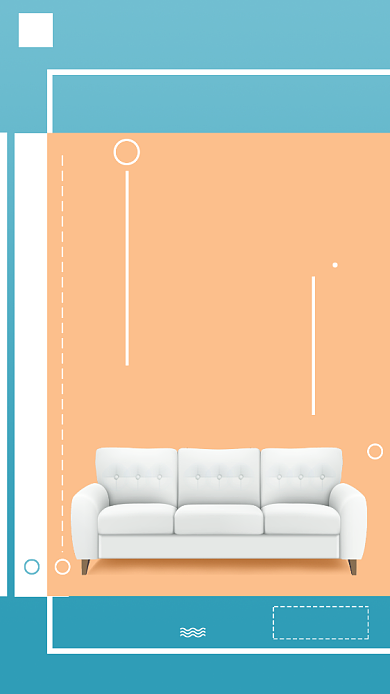 极简家装宣传海报背景