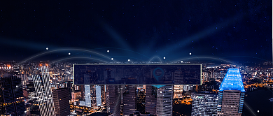 金色深蓝房地产楼市行情分析首图背景