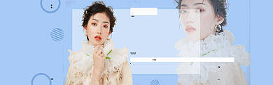 简约淘宝国庆焕新周女装海报banner背景