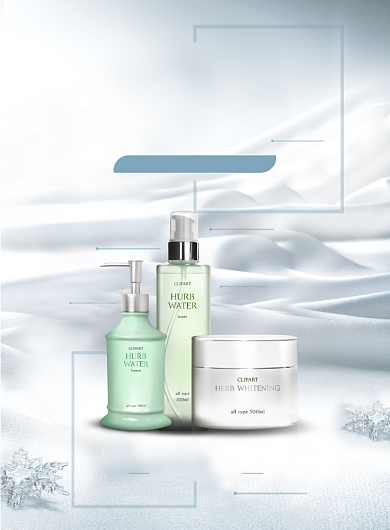 浅色简约美容广告印刷海报模板背景