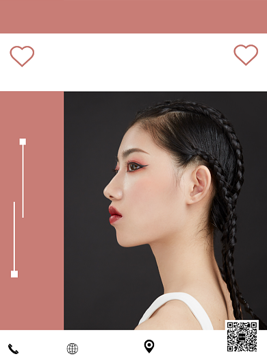 简约时尚美妆培训宣传印刷海报背景