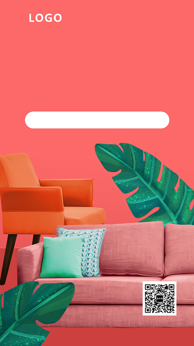 精致家居活动海报背景