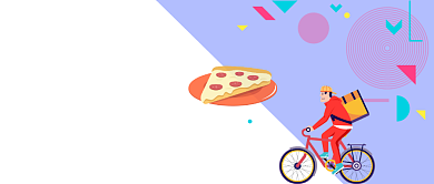 外卖美食公众号首图背景