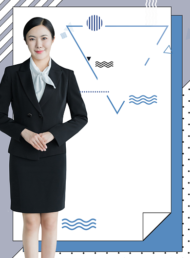 女性西装定制海报背景