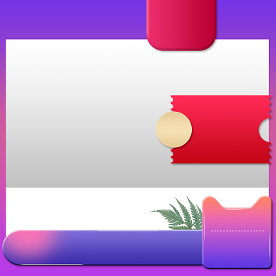 紫色调造物节促销直通车背景