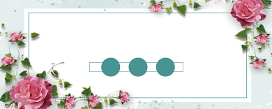 绿色卡通鲜花店优惠券背景