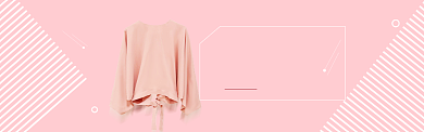粉色调冬季新品女装banner背景