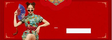 国潮淘宝banner背景