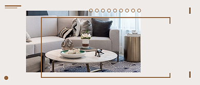 咖啡色简约房屋出租公众号首图背景