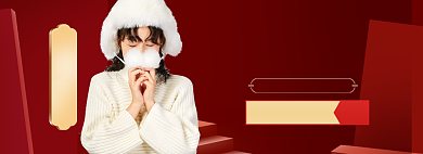 双12女装海报banner背景