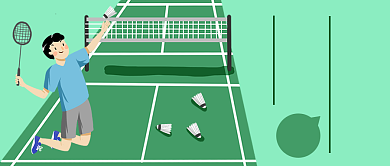 羽毛球社团公众号首图背景