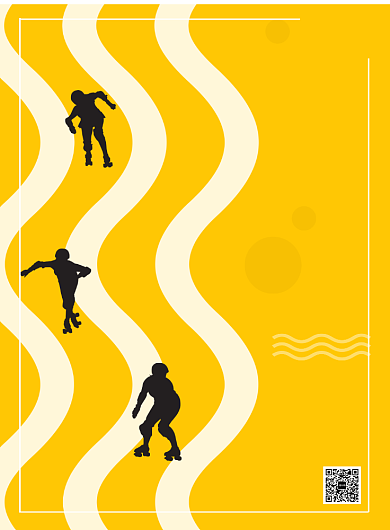 创意轮滑社海报背景