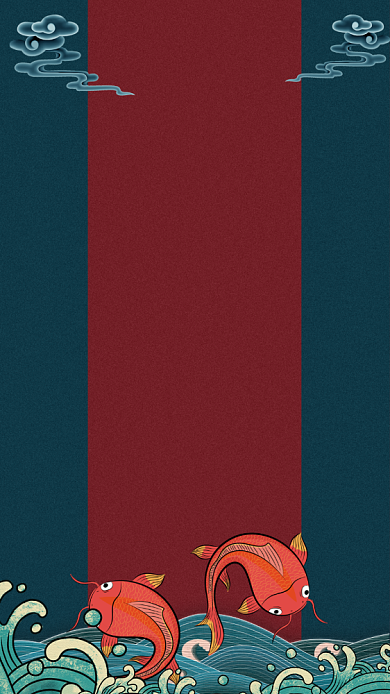 现代简约大气插画手机壁纸背景