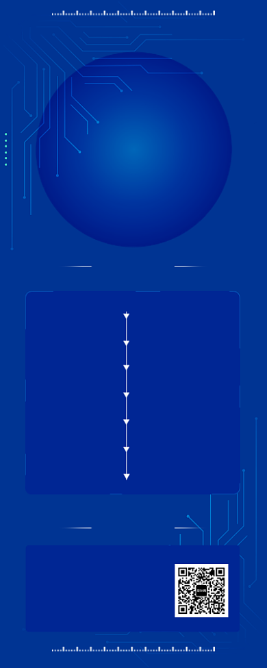 蓝色科技互联网大会长图手机海报背景