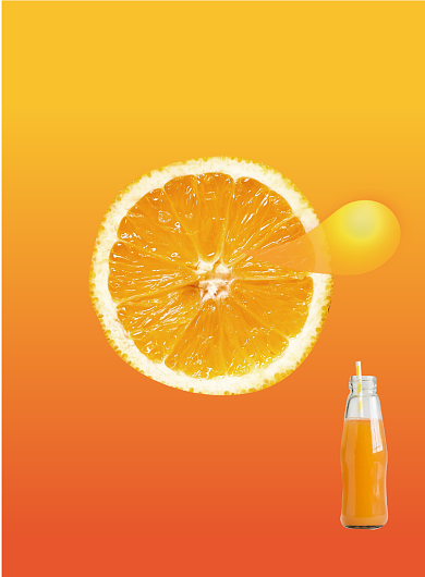 创意夏季特饮印刷海报背景