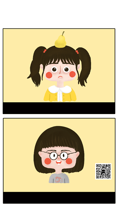 简约漫画风教育海报背景