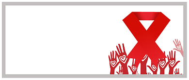 白色红色红丝带为爱而生让艾远离公众号首图背景