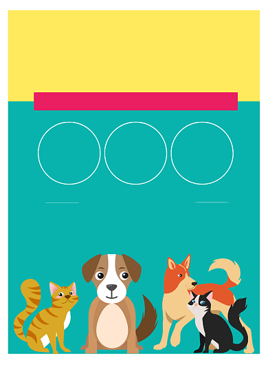 可爱卡通宠物寄养海报背景