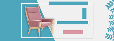 双十一简约家居大促销淘宝banner背景