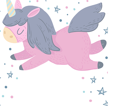 可爱独角兽朋友圈封面背景