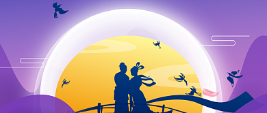 唯美古风七夕首图背景