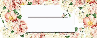 创意花卉婚礼邀请函海报背景